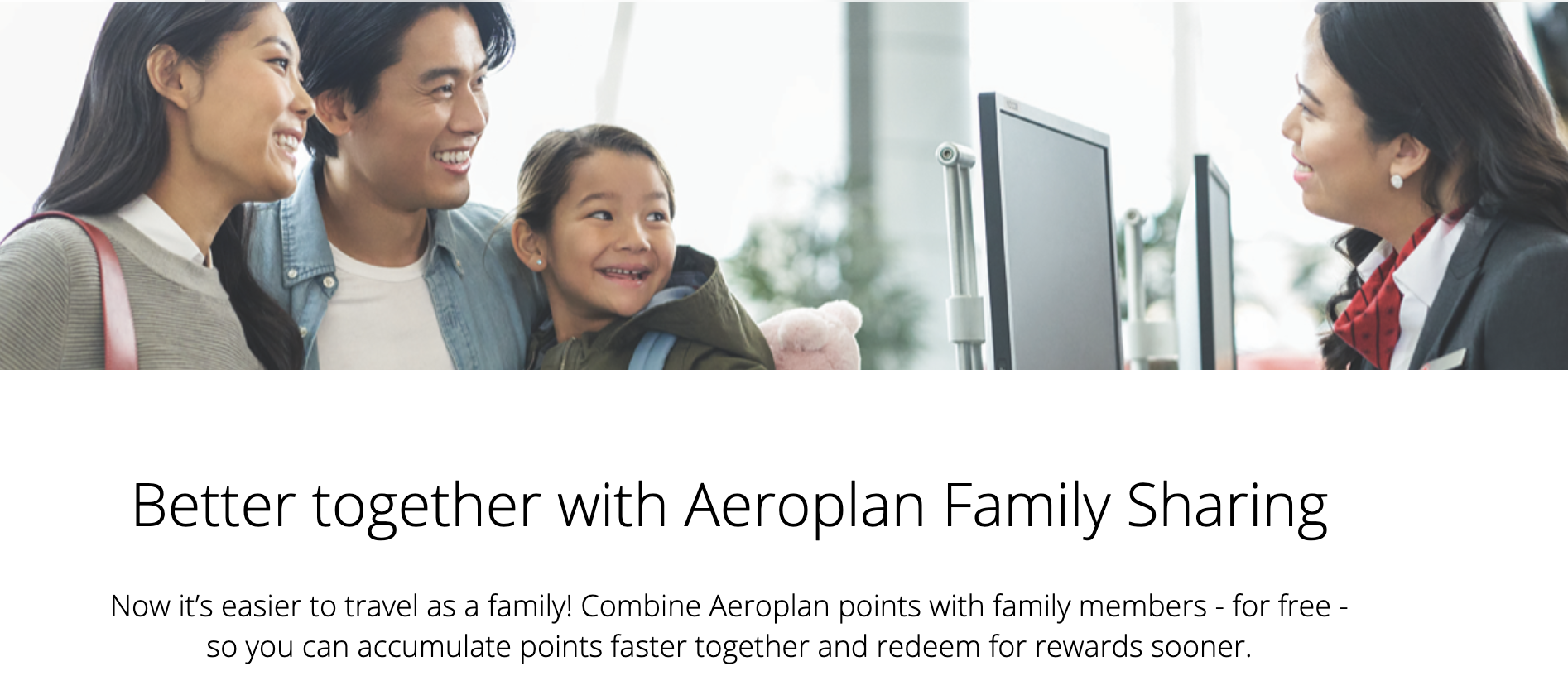 aeroplan family sharing website